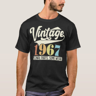 Camiseta Vintage 1967 Piezas Originales Algunas Llevan Retr