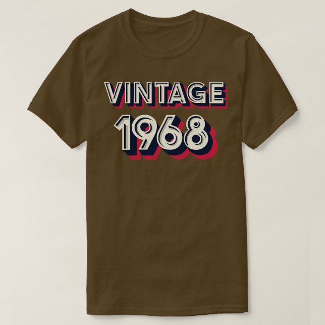 Camiseta Vintage 1968 (Diseño del anverso)