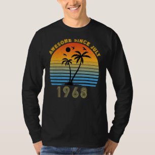 Camiseta Vintage 1968 54th Birthday Awesome Since July Summ