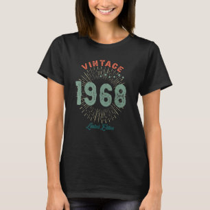 Camiseta Vintage 1968 55th Birthday Retro
