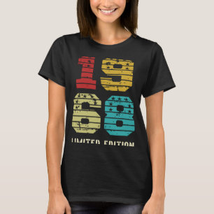 Camiseta Vintage 1968 Cumpleaños Para Hombres Y Mujeres