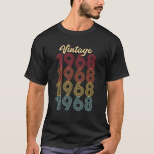 Camiseta Vintage 1968 Hecho En 1968 54º Regalo De Cumpleaño