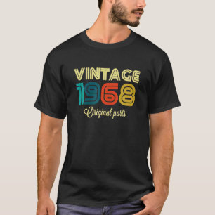 Camiseta Vintage 1968 Piezas originales divertidas de 52 añ