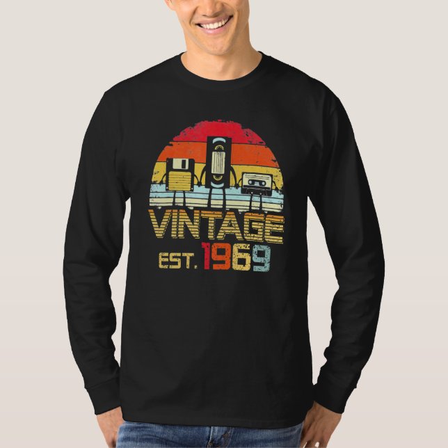 Camiseta Vintage 1969 53a cumpleaños (Anverso)