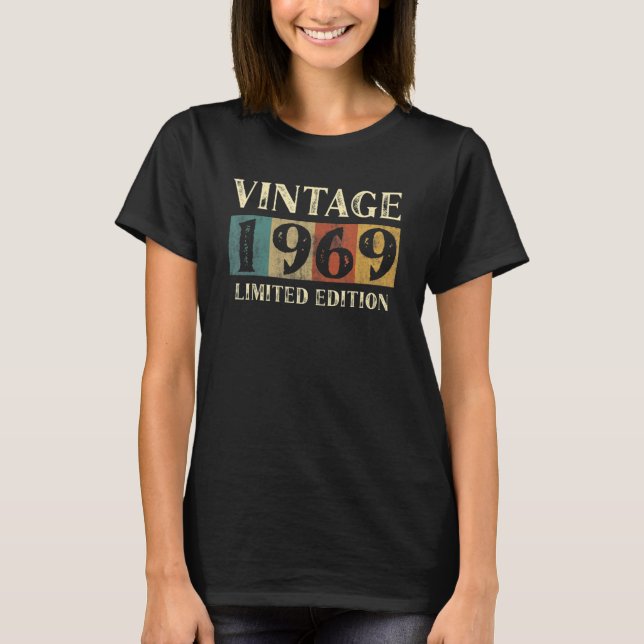 Camiseta Vintage 1969 53a cumpleaños (Anverso)