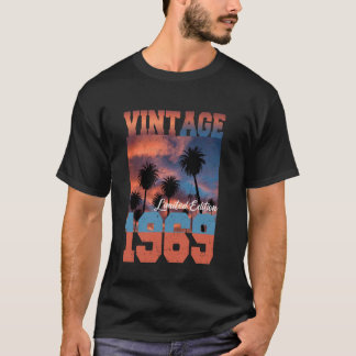 Camiseta Vintage 1969 edición limitada Palm Trees Sunset Bi