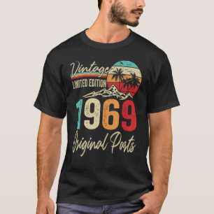 Camiseta Vintage 1969 Piezas Originales 53 cumpleaños