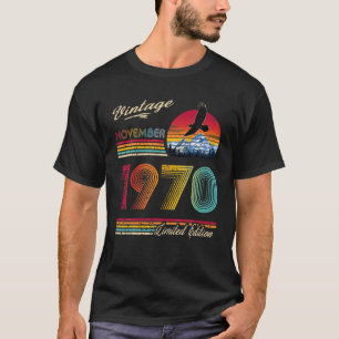 Camiseta Vintage 1970 50th Birthday Gift Women Noviembre