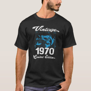 Camiseta Vintage 1970 52 años Pescadores Birthda