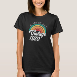 Camiseta Vintage 1970 52nd Birthday Classic Retro 52 años
