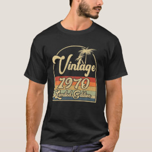 Camiseta Vintage 1970 52Nd Birthday Limited Edition 52 Años