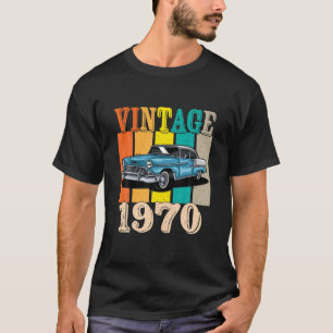 Camiseta Vintage 1970 Classic Car 51er cumpleaños 51 años O