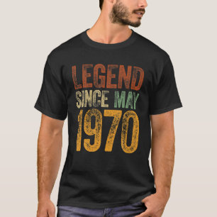 Camiseta Vintage 1970 Cumpleaños Puede Nacer Leyenda Desde
