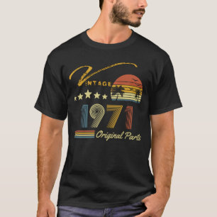 Camiseta Vintage 1971 52º cumpleaños Retro de 52 años