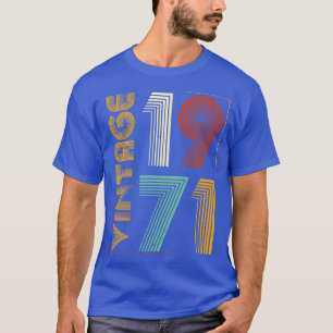 Camiseta Vintage 1971 Cumpleaños