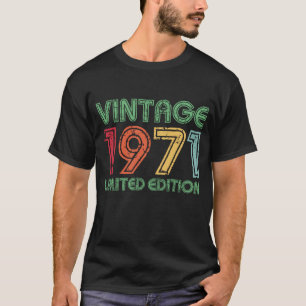 Camiseta Vintage 1971 Edición Limitada 53ª Cumpleaños