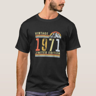Camiseta Vintage 1971 Edición Limitada Regalos 53º Cumpleañ