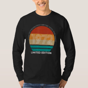 Camiseta Vintage 1972 50ª fiesta de cumpleaños