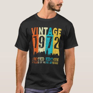 Camiseta Vintage 1972 50th Birthday 50 Years Old Men