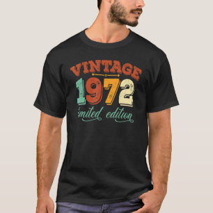 Camiseta Vintage 1972 50th Birthday Award Mujeres 50 años