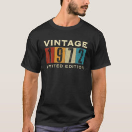 Camiseta Vintage 1972 Edición Limitada 50 años de edad 50 a