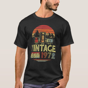 Camiseta Vintage 1972 Hecho En 1972 50º Cumpleaños 50 Años