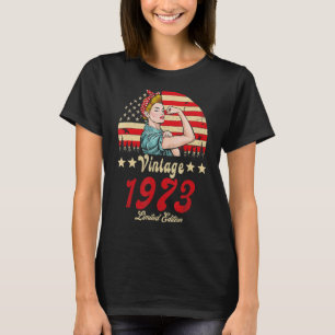 Camiseta Vintage 1973 1973 49th B Day 49 Years