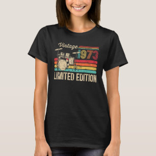 Camiseta Vintage 1973 Bidones 50 Bidones de Cumpleaños