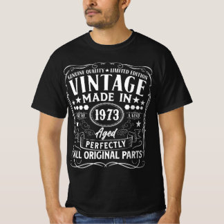 Camiseta Vintage 1973 - Diseño perfecto para mayores