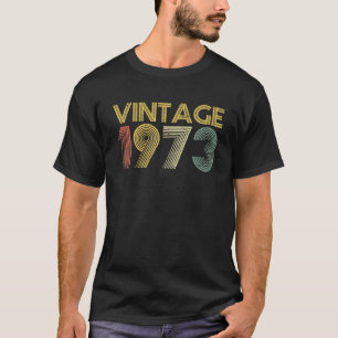 Camiseta Vintage 1973 Hecho En 1973 49º Cumpleaños 49 Años