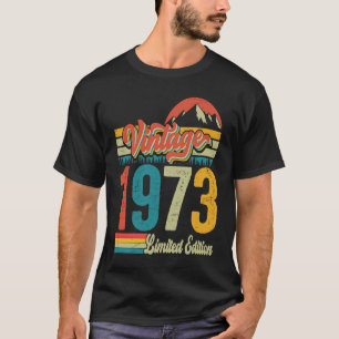Camiseta Vintage 1973 Hombres Retro 50 cumpleaños