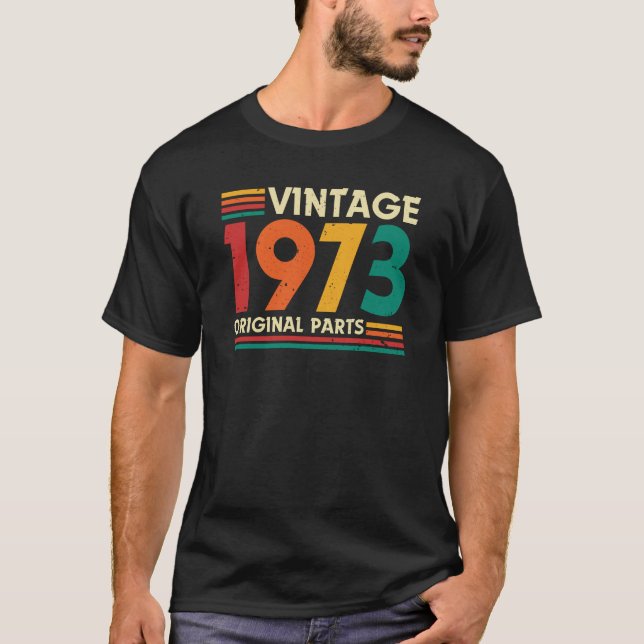 Camiseta Vintage 1973 Limited Edition 51st Birthday (Anverso)