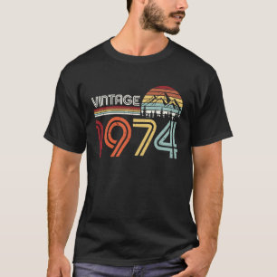 Camiseta Vintage 1974 49º cumpleaños cumpliendo 49 años