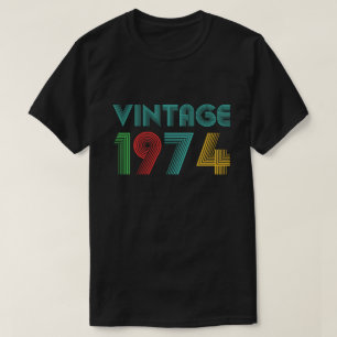 Camiseta Vintage 1974, regalo de cumpleaños número 50