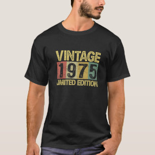 Camiseta Vintage 1975 Bday 47 Años Funny 47º Cumpleaños