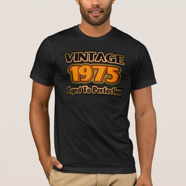 Camiseta Vintage 1975 - Edad A La Perfección (Anverso)