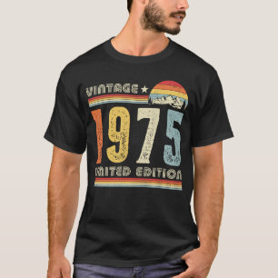 Camiseta Vintage 1975 Hecho en 1975 47º cumpleaños 47 años