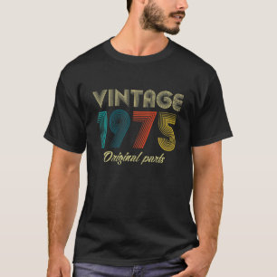 Camiseta Vintage 1975 Regalos de cumpleaños 45 retro