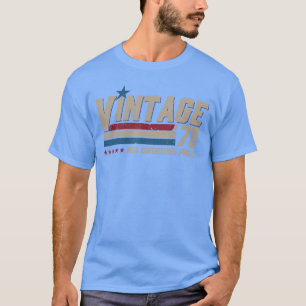 Camiseta Vintage 1975 Todas las piezas originales Cumpleaño