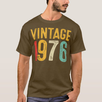 Camiseta Vintage 1976 46ª Decoración de cumpleaños Hombres