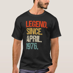 Camiseta vintage 1976 47º cumpleaños retro 47 años 1