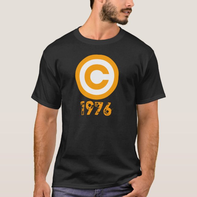 Camiseta Vintage 1976 de Copyright (Anverso)