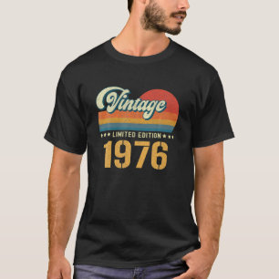 Camiseta Vintage 1976 Edición Limitada 46º Cumpleaños 46 Añ