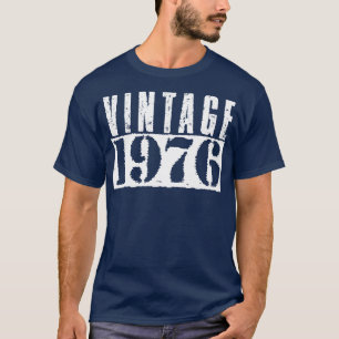 Camiseta Vintage 1976 Vintage White Text