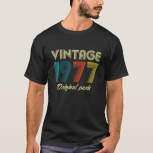 Camiseta Vintage 1977 44th Birthday Gift le Ideas