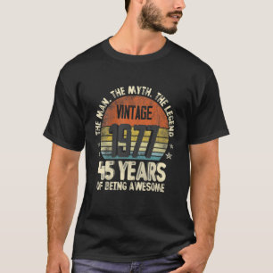 Camiseta Vintage 1977 45º Cumpleaños 45 Años De Ser