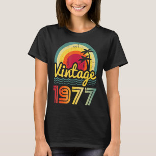 Camiseta Vintage 1977 45 años Hombres y mujeres 44º nacimie