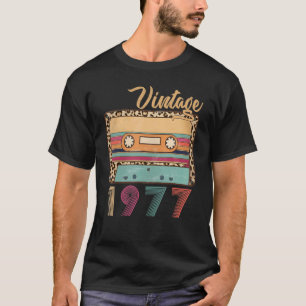 Camiseta Vintage 1977 Cumpleaños Retro Vintage