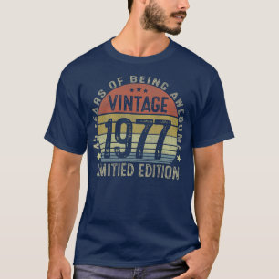 Camiseta Vintage 1977 Edición Limitada Regalos de 45 años