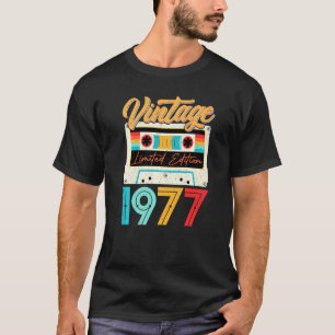 Camiseta Vintage 1977 Impresionante Retro de 45 años de eda
